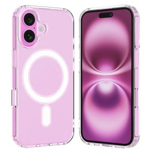 Husa pentru iPhone 16 Plus, SKYDDAR INNOVATION, MagSafe Pro din silicon, set cu sticker, Transparent
