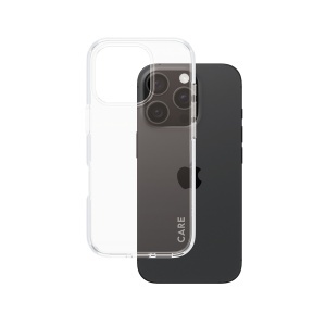 Husa pentru iPhone 16 Pro, PanzerGlass, CARE Flagship Urban Combat, Anti-Soc 4.8m, Anti-Ingalbenire, Design Slim, Compatibila MagSafe, Transparenta