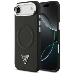 Husa pentru iPhone 17 Air, Hardcase Triangle Logo MagSafe, Negru