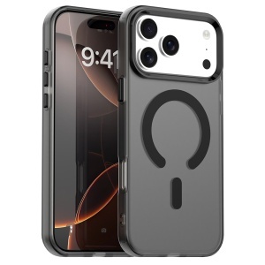 Husa pentru iPhone 17 Pro Max, MagSafe, Antisoc, set cu sticker, CandyCase, Negru
