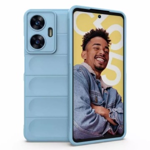 Husa pentru iPhone 17, SKYDDAR INNOVATION, Magic Shield, din Silicon Mat, set cu sticker, Bleu