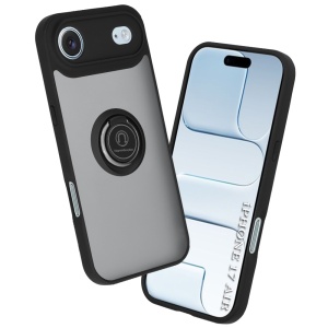 Husa pentru iPhone Air, SKYDDAR INNOVATION, Glinth cu Inel Rotativ 360° Magnetic, Negru, set cu sticker - Img 6