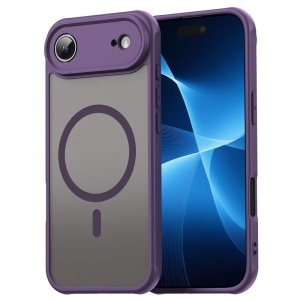 Husa pentru iPhone Air, SKYDDAR INNOVATION, HaloFrost MagSafe II, Antisoc, set cu sticker, Mov