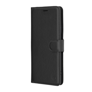 Husa pentru Motorola Edge 60 Pro, SKYDDAR INNOVATION, Leather Folio, tip Carte, cu Portofel Interior, Finisaje Premium, Negru, set cu sticker - Img 4