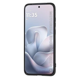 Husa pentru Motorola Edge 70 Fusion din Silicon Catifelat, Antisoc, set cu sticker, SoftElegance, Negru - Img 3