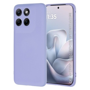 Husa pentru Motorola Edge 70 Fusion din Silicon Catifelat, Magsafe, set cu sticker, SoftFlex Magsafe, Violet