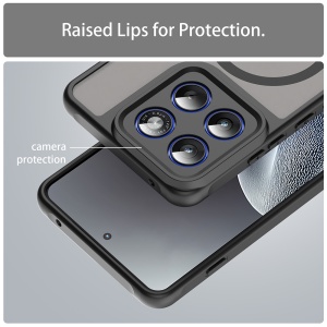 Husa pentru Motorola Edge 70, SKYDDAR INNOVATION, HaloFrost MagSafe II, Antisoc, set cu sticker, Negru - Img 4