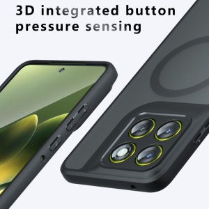 Husa pentru Motorola Edge 70, SKYDDAR INNOVATION, PureFrost MagSafe, AntiSoc, set cu sticker, Negru frost - Img 3