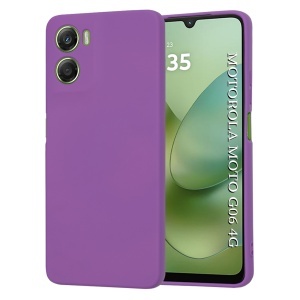 Husa pentru Motorola Moto G06, SKYDDAR INNOVATION, din Silicon Catifelat, SoftElegance, set cu sticker, Mov