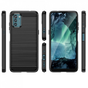 Husa pentru Nokia G11 / G21, Techsuit Carbon Silicon - Negru - Img 3