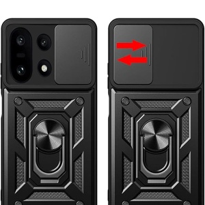 Husa pentru OnePlus 15, SKYDDAR INNOVATION, CamShield, Inel magnetic, set cu sticker, Negru - Img 6