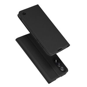 Husa pentru OnePlus Nord 5, SKYDDAR INNOVATION, Magskin Book, tip Carte cu Portofel Interior, set cu sticker, Negru