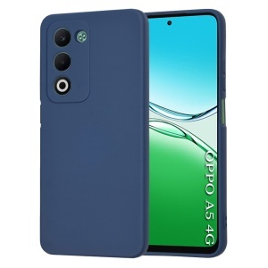 Husa pentru Oppo A5 4G, SKYDDAR INNOVATION, din Silicon Catifelat, SoftElegance, set cu sticker, Bleumarin