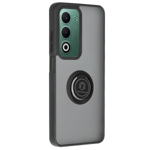 Husa pentru Oppo A5 4G, SKYDDAR INNOVATION, Glinth cu Inel Rotativ 360° Magnetic, set cu sticker, Negru  - Img 7