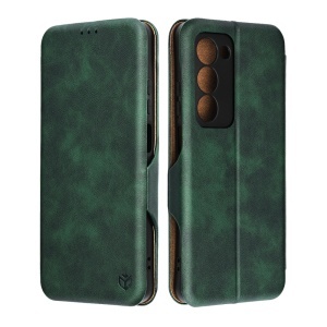 Husa pentru Oppo A5 4G, SKYDDAR INNOVATION, Safe Wallet tip carte din Piele Ecologica, Suport Carduri, Inchidere Magnetica, set cu sticker, Verde - Img 6