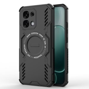 Husa pentru Oppo A6 Pro 5G, SKYDDAR INOVATION, ArmorMag, Magsafe, set cu sticker, Negru
