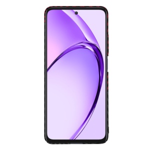 Husa pentru Oppo A80 5G, Finisaj Premium cu Textura de Carbon, Design Elegant, SKDR CarbonFlex - Rosu inchis - Img 2