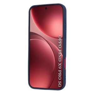 Husa pentru Oppo Find X9 Pro, SKYDDAR INNOVATION, din Silicon Catifelat, SoftElegance, set cu sticker, Bleumarin - Img 2