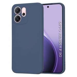 Husa pentru Oppo Reno14 F, SKYDDAR INNOVATION, din Silicon Catifelat, SoftElegance, set cu sticker, Bleumarin