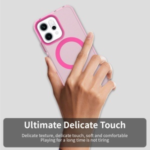 Husa pentru Oppo Reno14, MagSafe, Antisoc, set cu sticker, CandyCase, Roz - Img 7