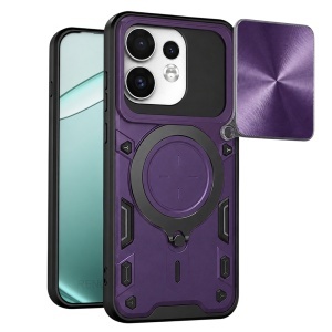 Husa pentru Oppo Reno16 / Reno16 Pro, Inel Magnetic, Protectie Camera, set cu sticker, CamGuard Pro, Mov