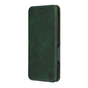 Husa pentru Realme 12 Pro / 12 Pro+, SKYDDAR INNOVATION, Safe Wallet tip carte din Piele Ecologica, Suport Carduri, Inchidere Magnetica, Verde, set cu sticker  - Img 7