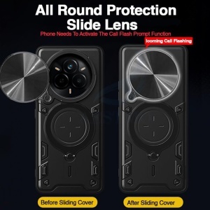 Husa pentru Realme 14 Pro, SKYDDAR INNOVATION, SafeCover cu Inel Magnetic, Protectie Camera, set cu sticker, Negru - Img 4