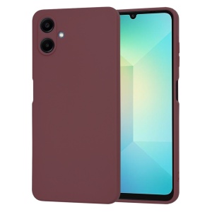 Husa pentru Samsung Galaxy A06 din Silicon Catifelat, set cu sticker, SoftFlex, Bordo