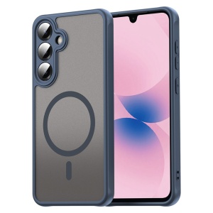 Husa pentru Samsung Galaxy A27 5G, SKYDDAR INNOVATION, HaloFrost MagSafe II, Antisoc, set cu sticker, Bleumarin