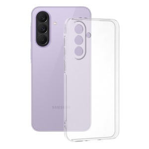 Husa pentru Samsung Galaxy A37 5G, SKYDDAR INNOVATION, ClearGuard, din silicon transparent, set cu sticker, Transparenta