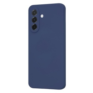 Husa pentru Samsung Galaxy A37 5G, SKYDDAR INNOVATION, din Silicon Catifelat, SoftElegance, set cu sticker, Bleumarin - Img 3