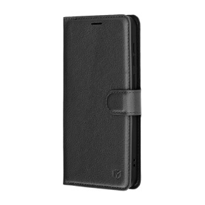 Husa pentru Samsung Galaxy A37 5G, SKYDDAR INNOVATION, Leather Folio tip Carte, cu Portofel Interior, Finisaje Premium, set cu sticker, Negru - Img 6