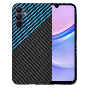 Husa pentru Samsung Galaxy A51 4G, Finisaj Premium cu Textura de Carbon, Design Elegant, SKDR CarbonFlex - Bleu