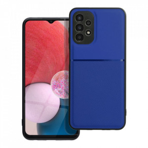 Husa pentru Samsung Galaxy A53 5G din silicon, anti soc, flexibila, set cu sticker, Noble, Albastru