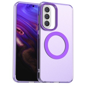 Husa pentru Samsung Galaxy A57 5G, MagSafe, Antisoc, set cu sticker, CandyCase, Mov