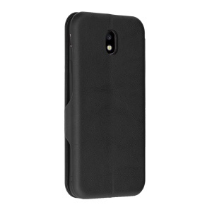 Husa pentru Samsung Galaxy J7 2017, SKYDDAR INNOVATION, Safe Wallet tip carte din Piele Ecologica, Suport Carduri, Inchidere Magnetica, Negru, set cu sticker  - Img 8