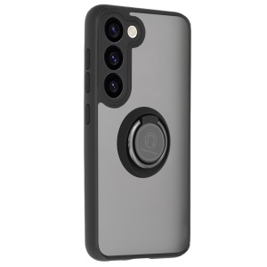 Husa pentru Samsung Galaxy S23 Plus, SKYDDAR INNOVATION, Glinth cu Inel Rotativ 360° Magnetic, Negru, set cu sticker  - Img 10
