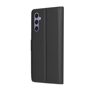 Husa pentru Samsung Galaxy S24 tip Carte, cu Portofel Interior, Finisaje Premium, SKYDDAR Leather Wallet - Negru - Img 7