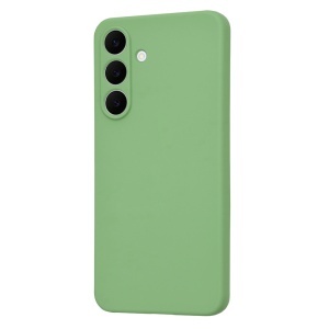 Husa pentru Samsung Galaxy S25 FE din Silicon Catifelat, SoftElegance, set cu sticker, Verde deschis - Img 2
