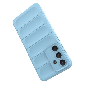 Husa pentru Samsung Galaxy S25 FE din Silicon Mat, set cu sticker, Magic Shield, Bleu - Img 3