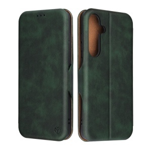 Husa pentru Samsung Galaxy S25 Plus, SKYDDAR INNOVATION, Safe Wallet tip carte din Piele Ecologica, Suport Carduri, Inchidere Magnetica, Verde, set cu sticker  - Img 9