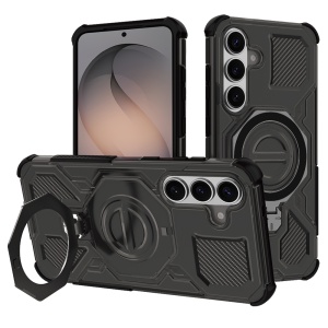 Husa pentru Samsung Galaxy S26, Antisoc, SKYDDAR INOVATION, Carbon Shield PRO, Magsafe, set cu sticker, Negru