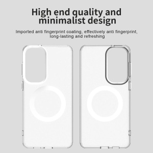 Husa pentru Samsung Galaxy S26 Edge, MagSafe, Antisoc, set cu sticker, CandyCase, Alb - Img 4