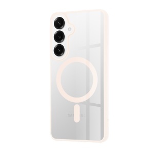 Husa pentru Samsung Galaxy S26 Edge, SKYDDAR INNOVATION, MagSafe Pro din silicon, set cu sticker, Roz - Img 4