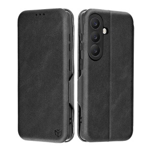 Husa pentru Samsung Galaxy S26 Edge, SKYDDAR INNOVATION, Safe Wallet tip carte din Piele Ecologica, Suport Carduri, Inchidere Magnetica, set cu sticker, Negru