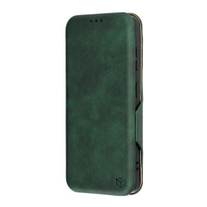 Husa pentru Samsung Galaxy S26 Edge, SKYDDAR INNOVATION, Safe Wallet tip carte din Piele Ecologica, Suport Carduri, Inchidere Magnetica, set cu sticker, Verde - Img 4