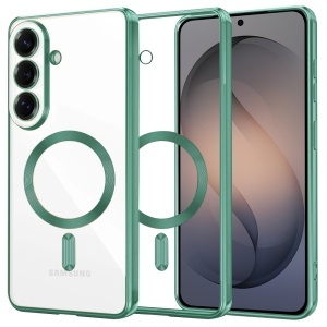 Husa pentru Samsung Galaxy S26, SKYDDAR INNOVATION, Luxury Shield Magsafe, Protectie Antisoc, set cu sticker, Verde deschis