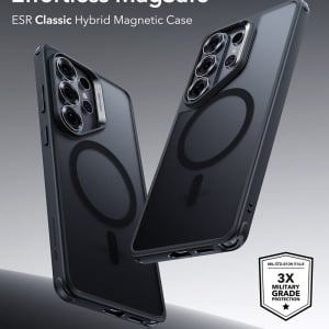 Husa pentru Samsung Galaxy S26 Ultra, slim, ESR Classic Hybrid HaloLock, Negru frost - Img 3