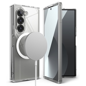Husa pentru Samsung Galaxy Z Fold6, Ringke, Fusion MagSafe, Antisoc, Compatibila Incarcare Wireless, Transparenta