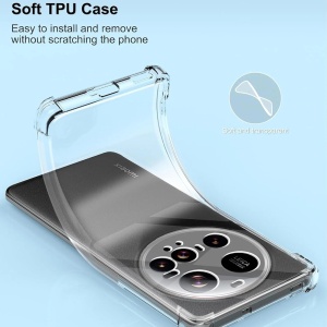 Husa pentru Xiaomi 15 Ultra, SKYDDAR INNOVATION, Shockproof Clear Silicone, Slim Silicon, Transparenta, set cu sticker - Img 2